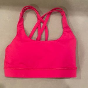 Lululemon hot pink sports bra